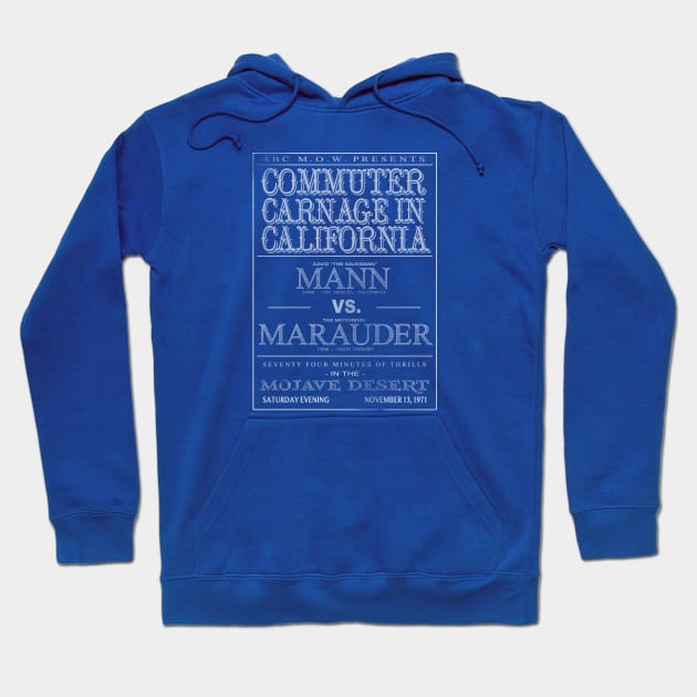Commuter Carnage in California Hoodie by PanicMoon